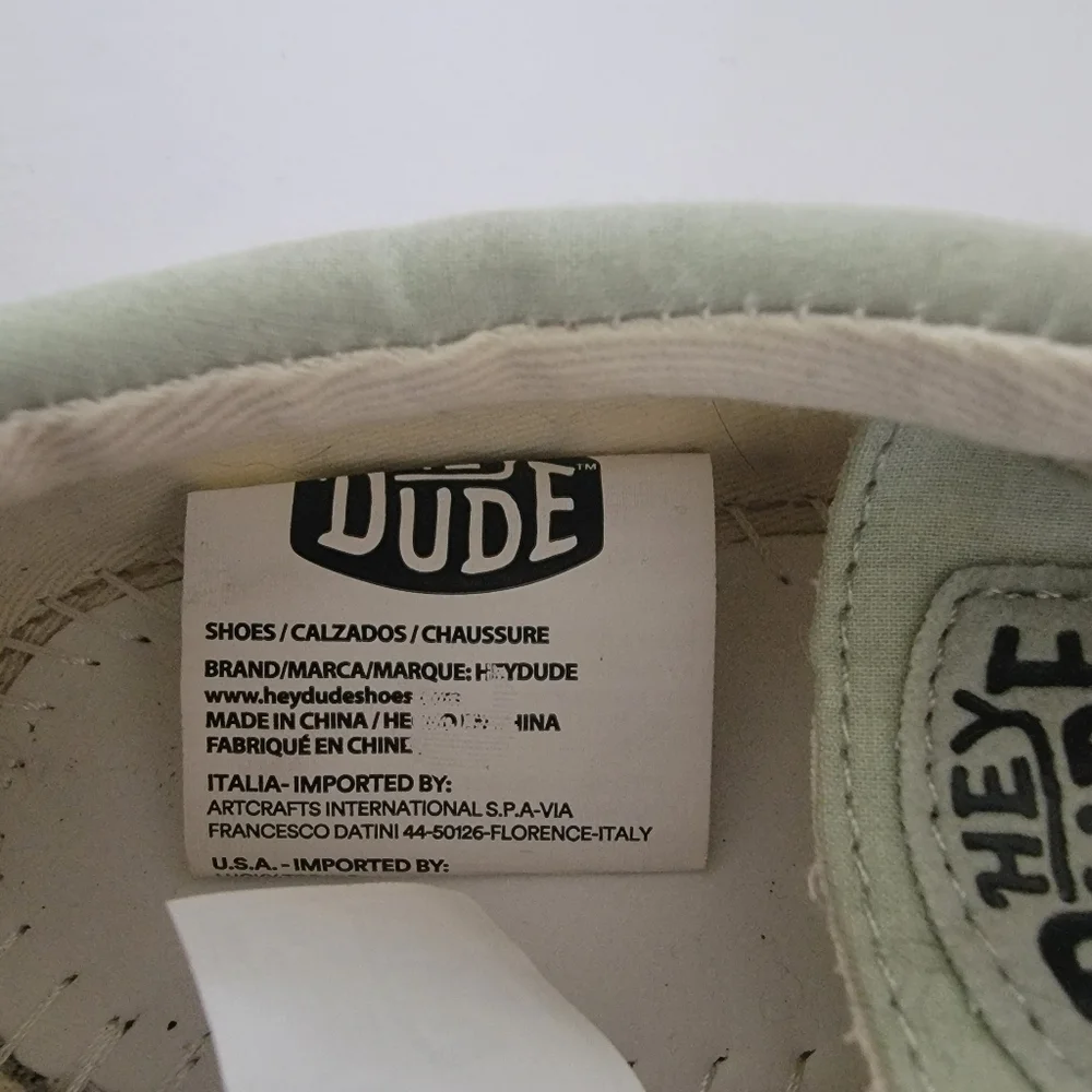 Hey Dude Wally Toddler Critter Slip On Shoes Sage Fox Sz TD10